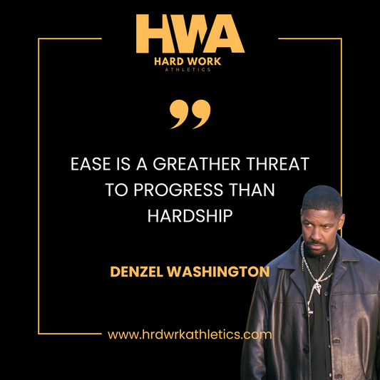 EASE IS A GREATER THREAT TO PROGRESS THAN HARDSHIP