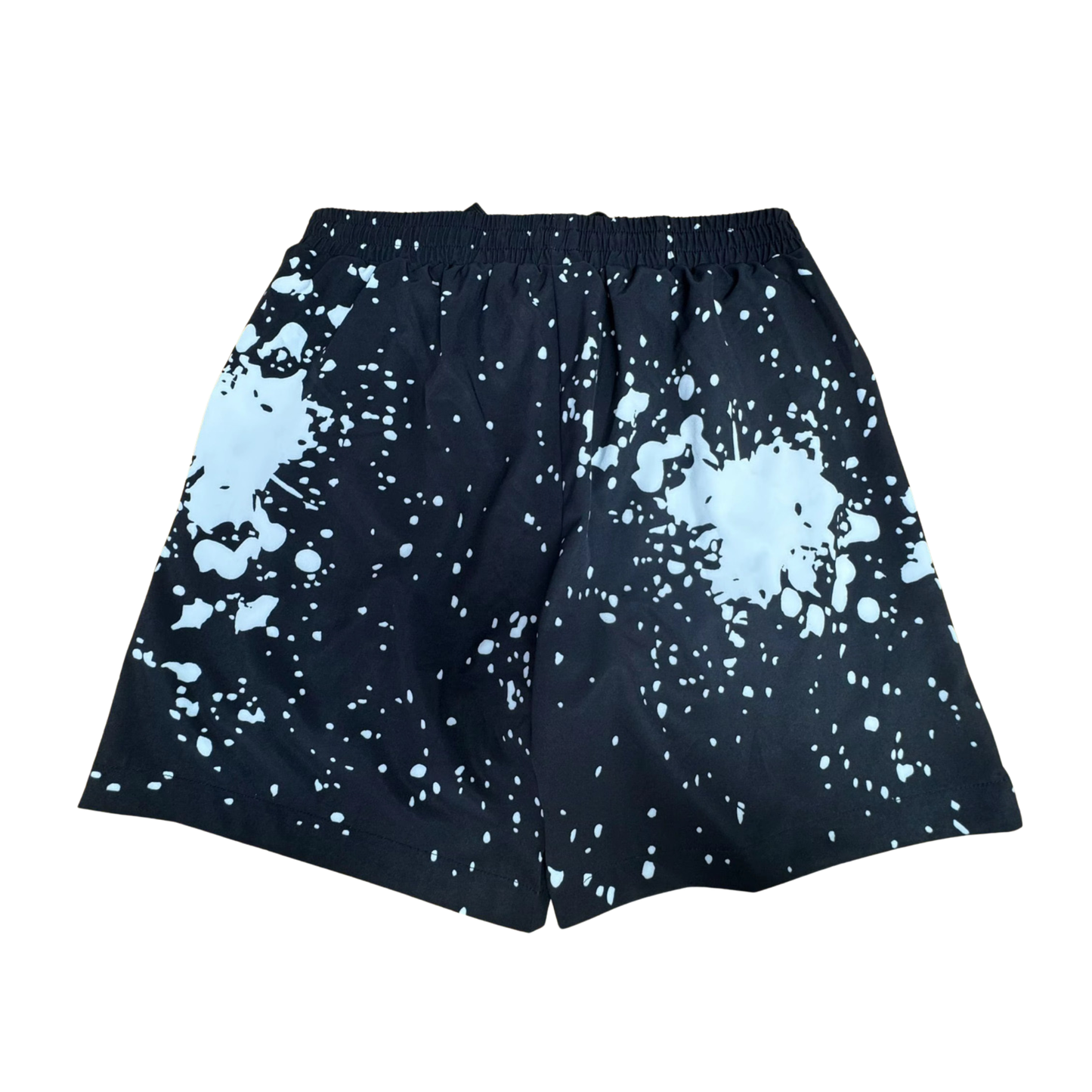 FOUNDATION SHORTS ( LINED) | BLACK & WHITE SPLATTER
