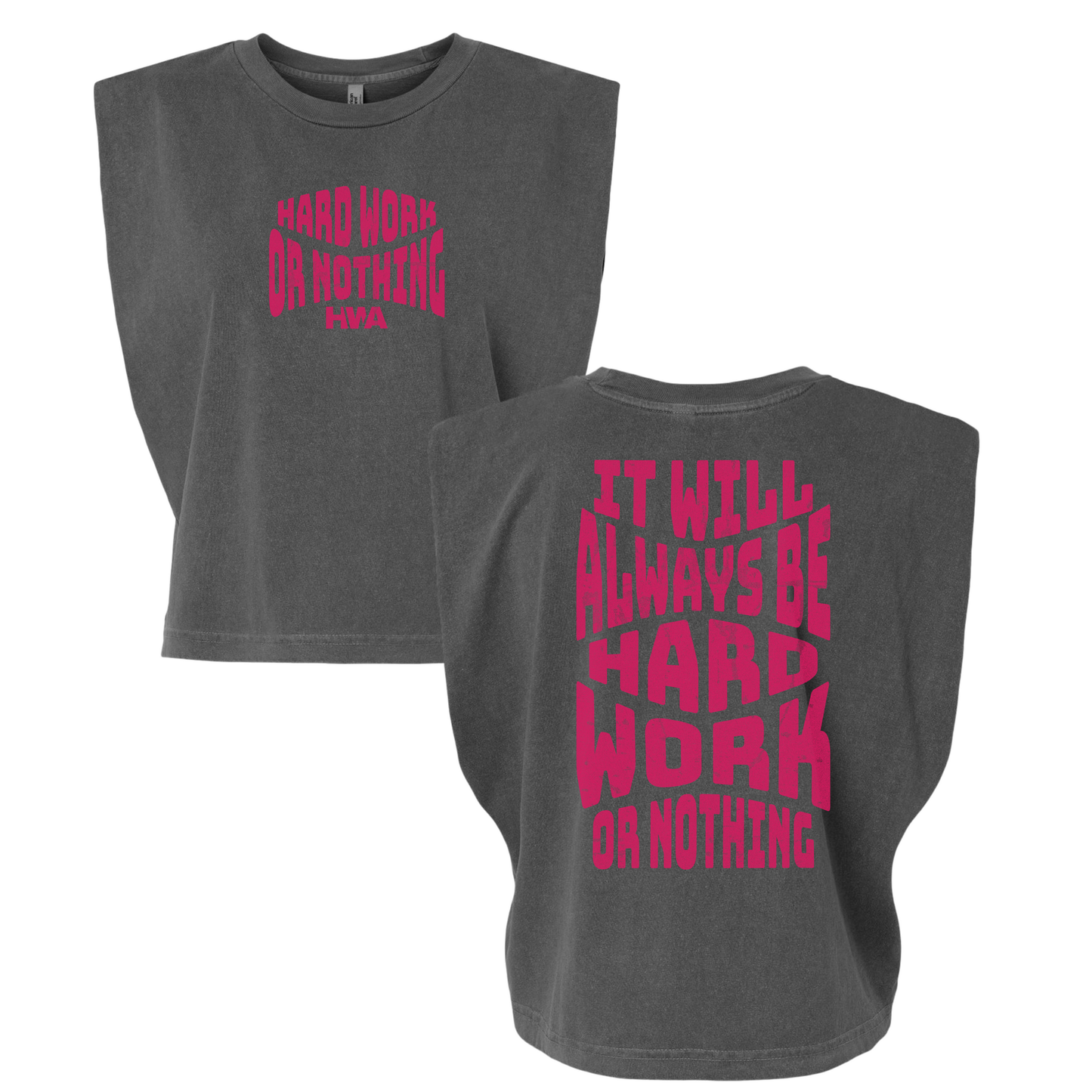 HWON WOMENS MUSCLE CROP TEE