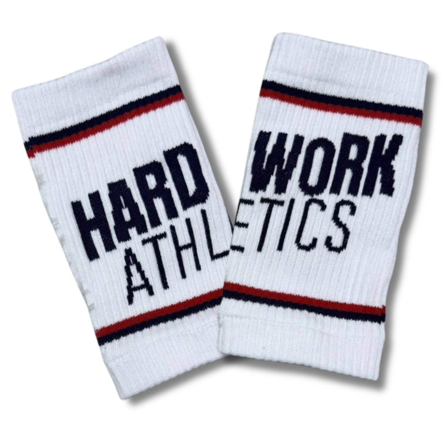 HARD WORK ATHLETICS SWEAT WRISTBANDS (5”) | RED, WHITE & BLUE