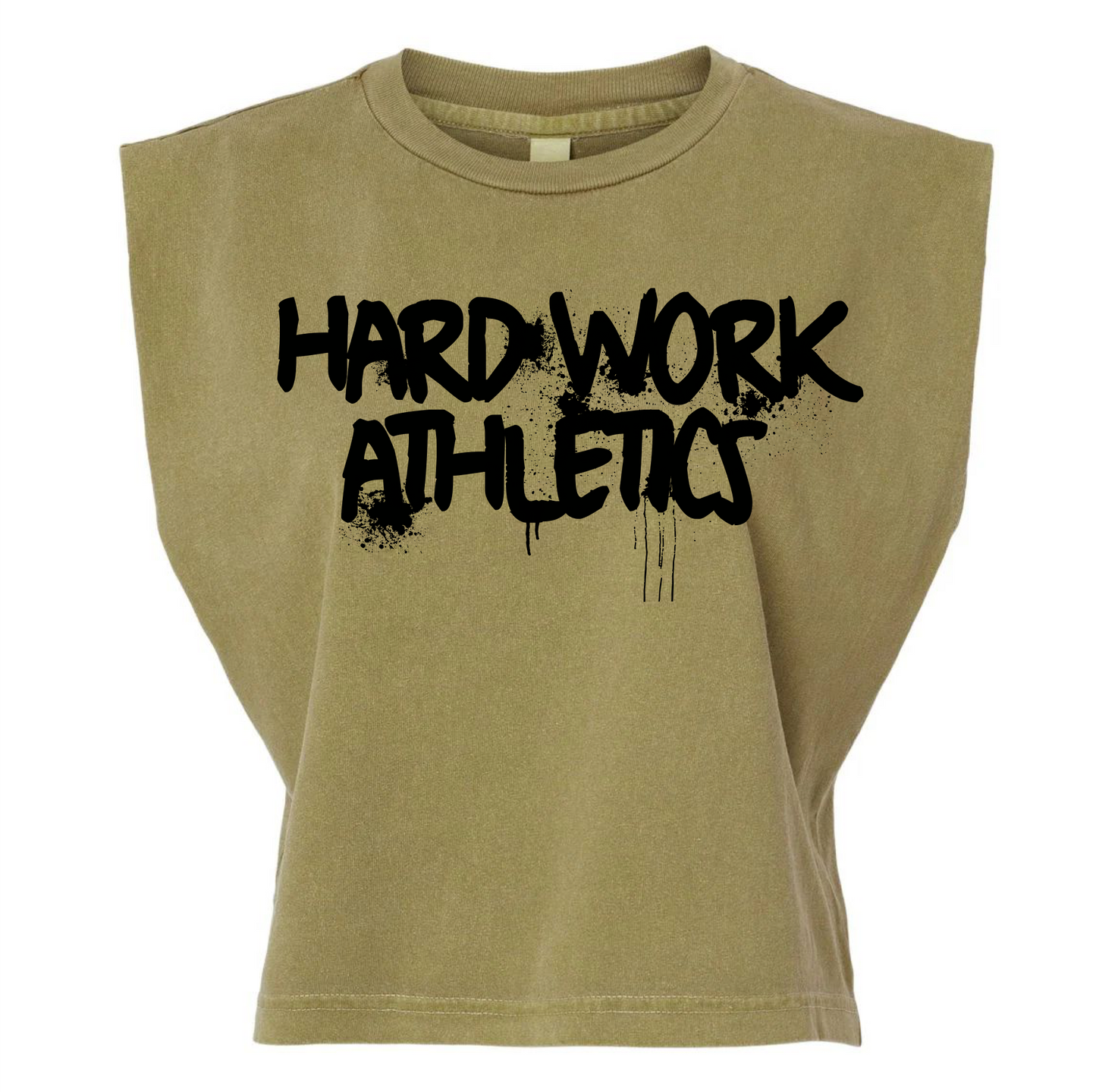 FEAR DOESN’T WORK HERE MUSCLE CROP TEE