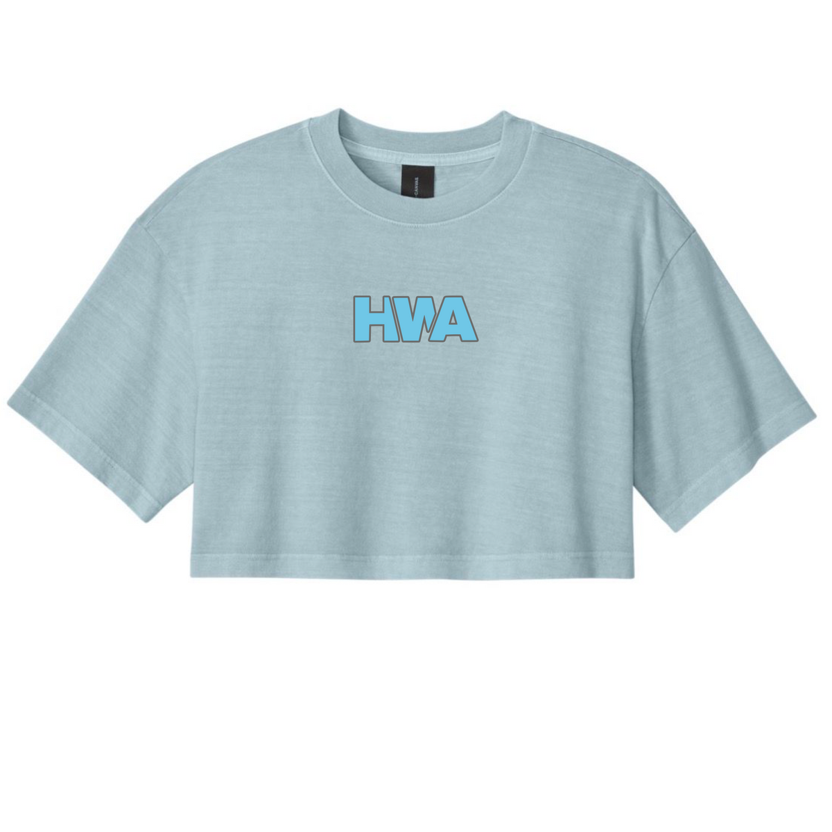 WORK HARD STAY HUMBLE CROP TEE | BLUE