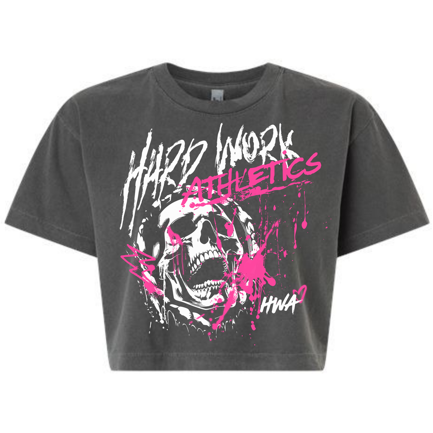 SKULL DRIP CROP TEE