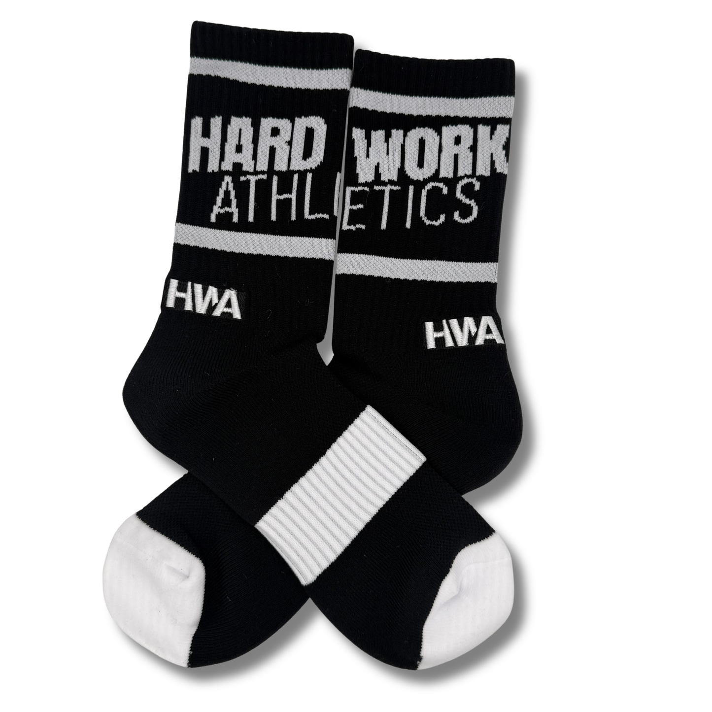 HWA PERFORMANCE CREW SOCKS | BLACK
