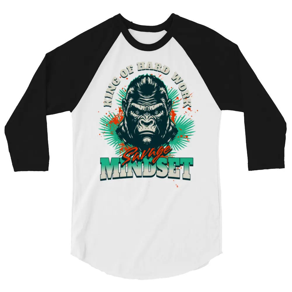 KING OF HARDWORK 3/4 RAGLAN TEE