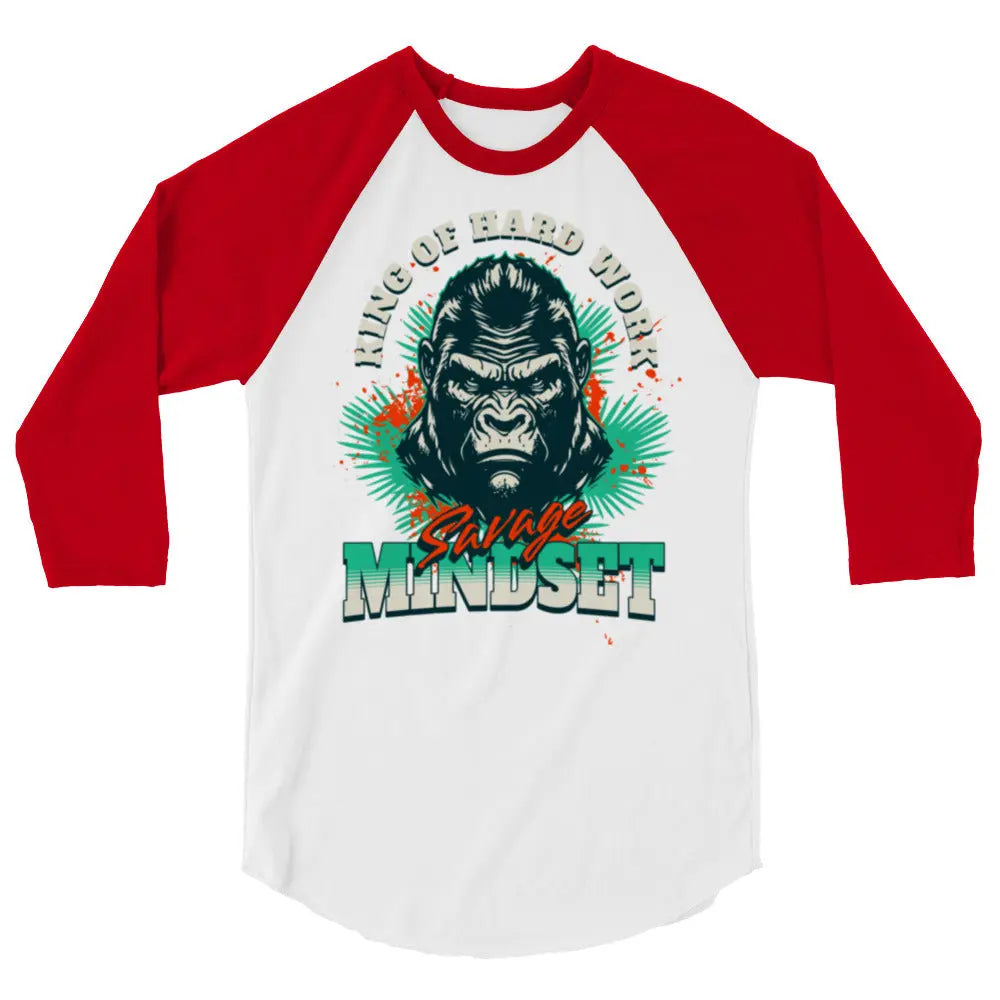 KING OF HARDWORK 3/4 RAGLAN TEE