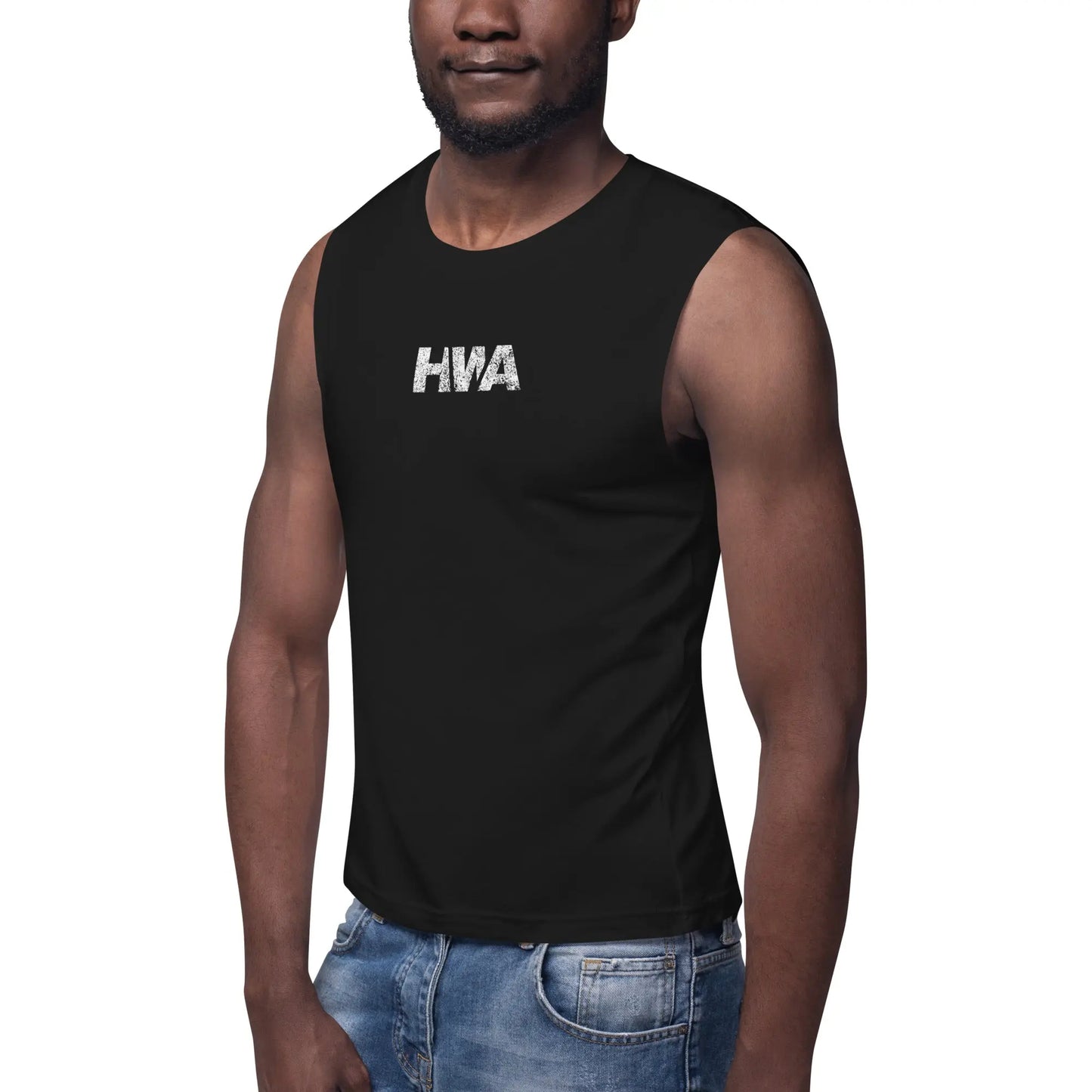 WE ARE HARD WORK UNISEX MUSCLE TEE