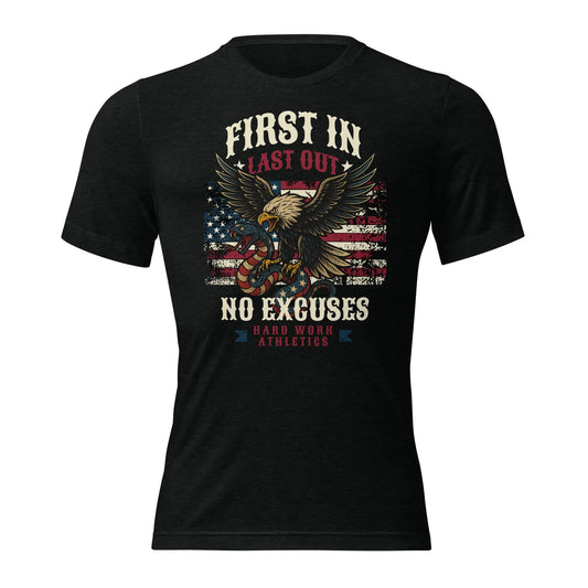 FIRST IN LAST OUT TEE