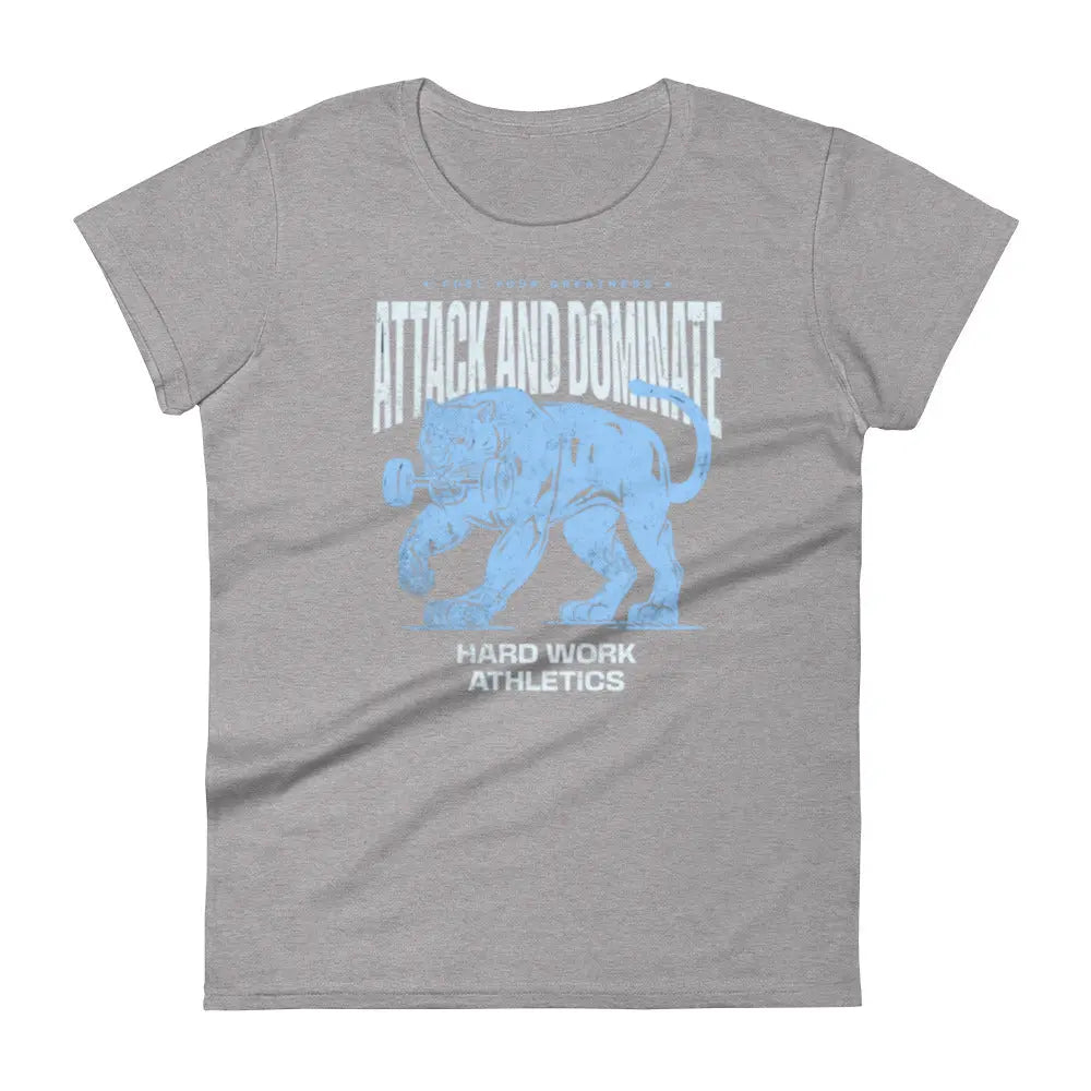 ATTACK AND DOMINATE WOMENS TEE