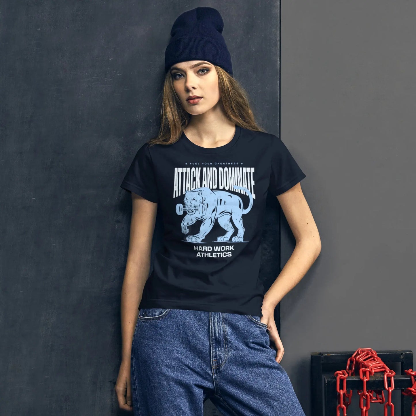 ATTACK AND DOMINATE WOMENS TEE