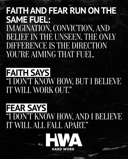 FEAR IS NOTHING BUT CONTAMINATED FAITH