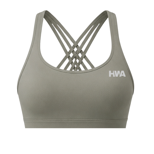 WILLOW SPORT BRA | GRAY/GREEN