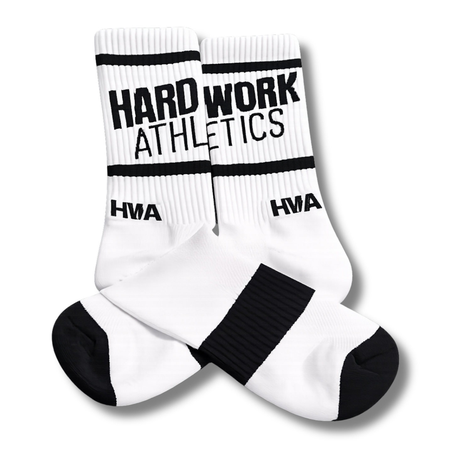 HWA PERFORMANCE CREW SOCKS | B&W