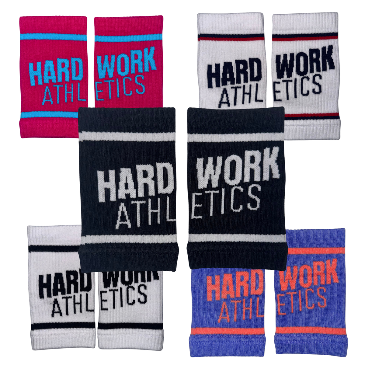 Hard Work Athletics Sweat Wristbands (5”)