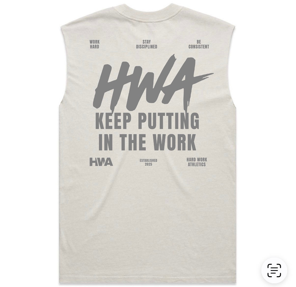 KEEP PUTTING IN THE WORK MUSCLE TANK