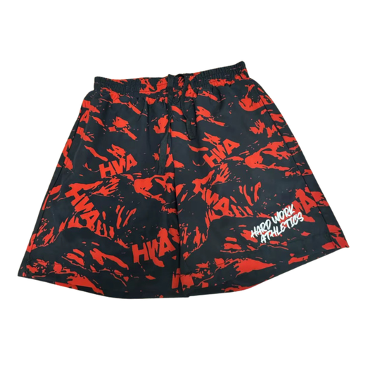 FOUNDATION SHORTS ( LINED) | RED.& BLACK CAMO