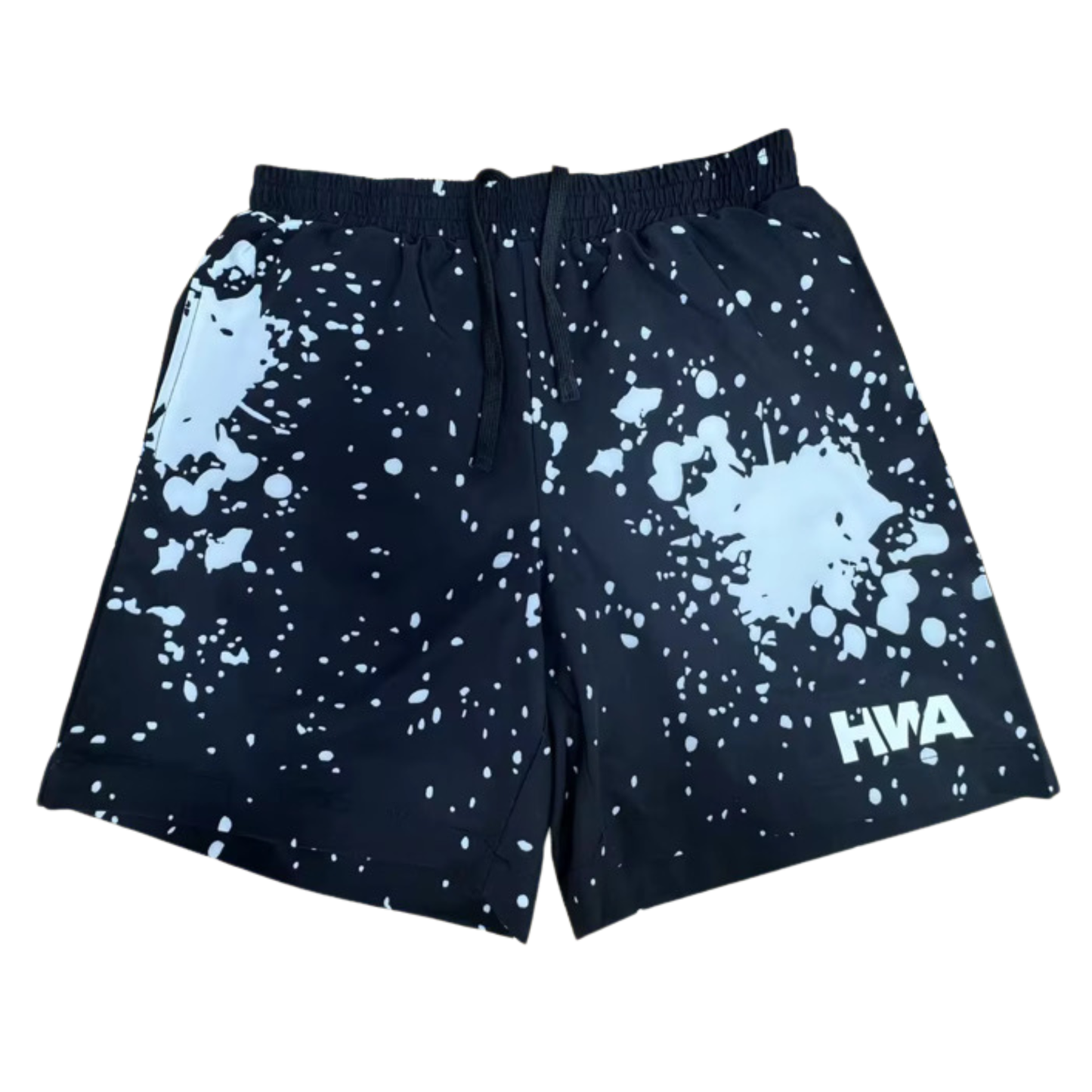 FOUNDATION SHORTS ( LINED) | BLACK & WHITE SPLATTER