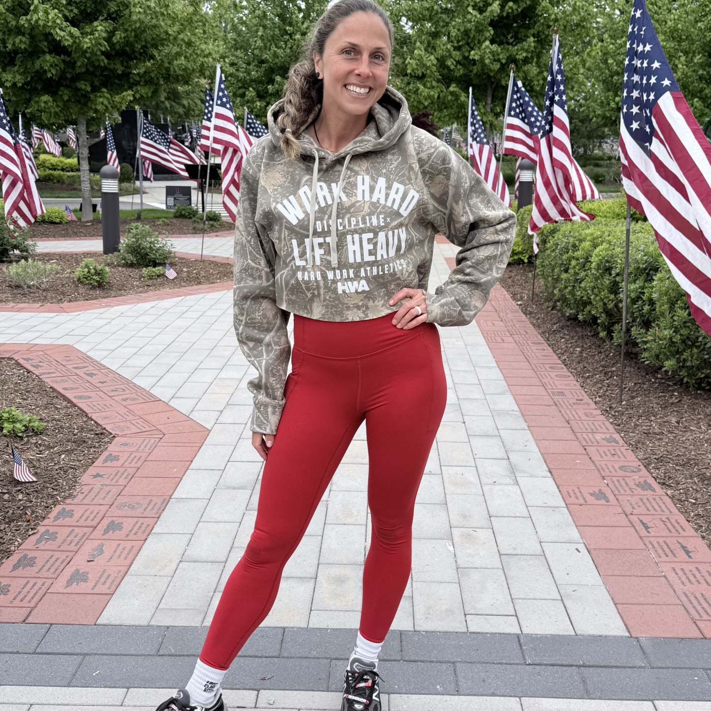 WORK HARD LIFT HEAVY DEADWOOD TREE CROP HOODIE