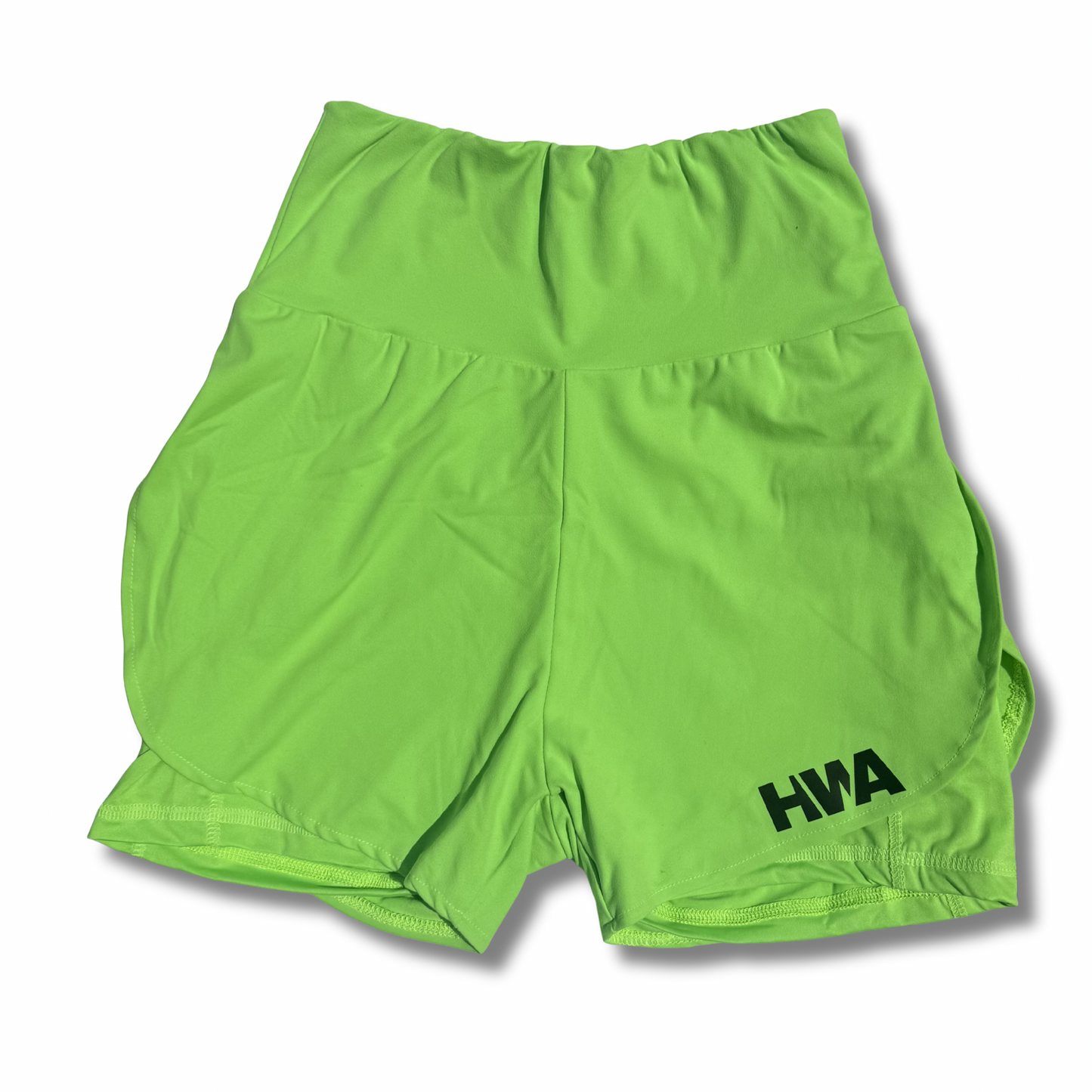 LEGACY RUNNING SHORTS 4” HIGH WAIST (LINED) | ELECTRIC GREEN