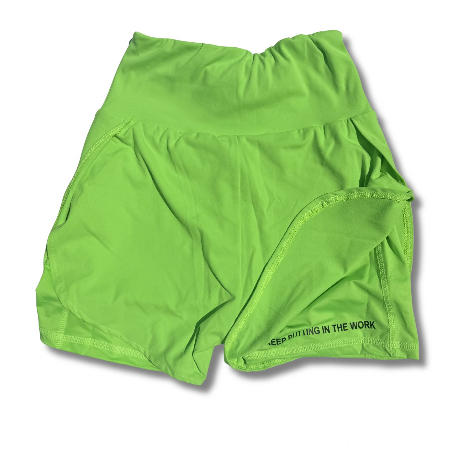 LEGACY RUNNING SHORTS 4” HIGH WAIST (LINED) | ELECTRIC GREEN