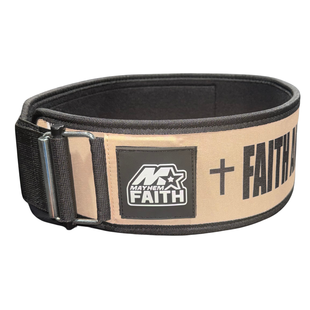 FAITH AND HARD WORK WEIGHTLIFTING BELT | MAYHEM FAITH