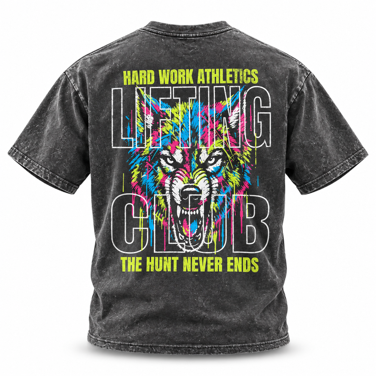 HUNT NEVER ENDS LIFTING CLUB OVERSIZED TEE