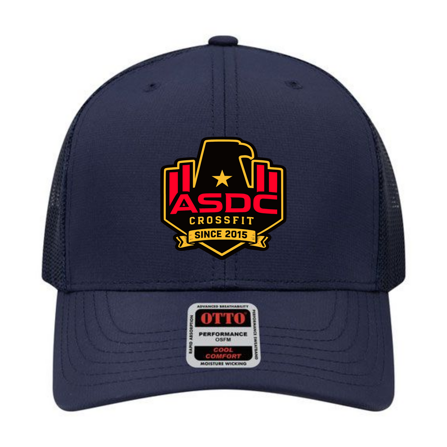 ASDC | OTTO CAP® 6 Panel Mid Profile Mesh Back Trucker Hat (PRE ORDER ONLY)
