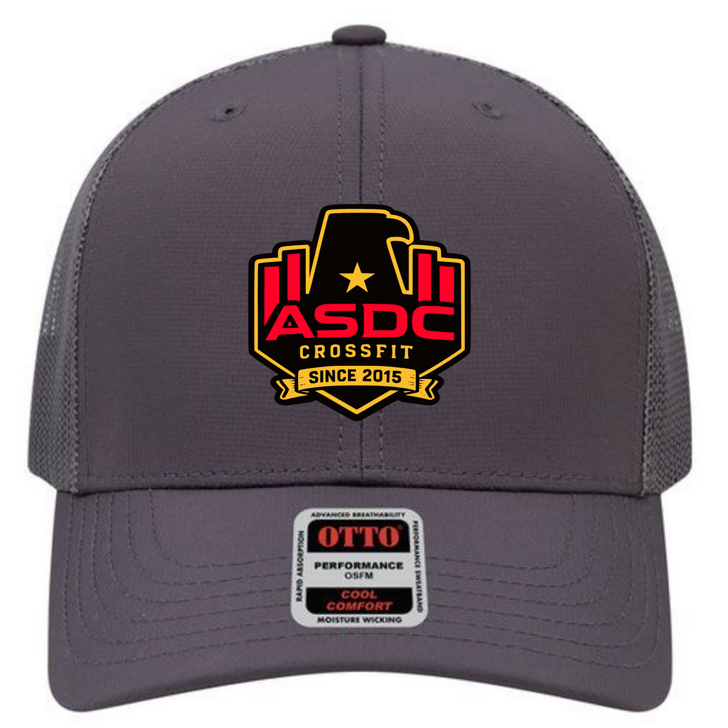 ASDC | OTTO CAP® 6 Panel Mid Profile Mesh Back Trucker Hat (PRE ORDER ONLY)