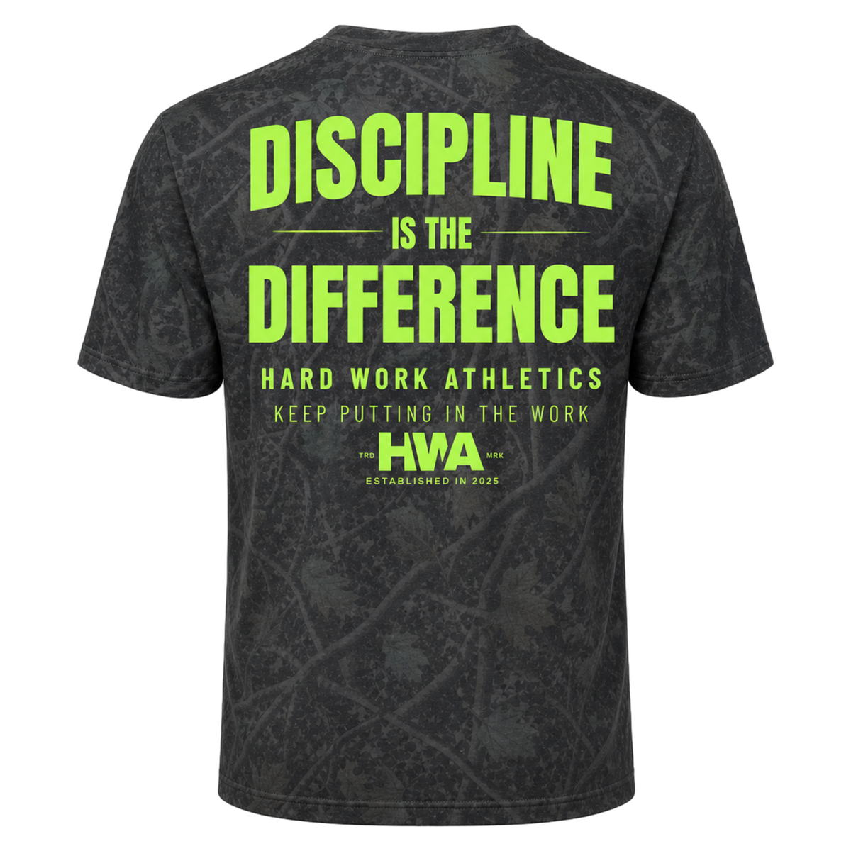 DISCIPLINE IS THE DIFFERENCE DARKWOOD CAMO TEE