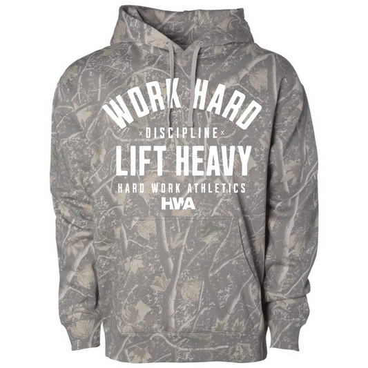 WORK HARD LIFT HEAVY DEADWOOD TREE HOODIE
