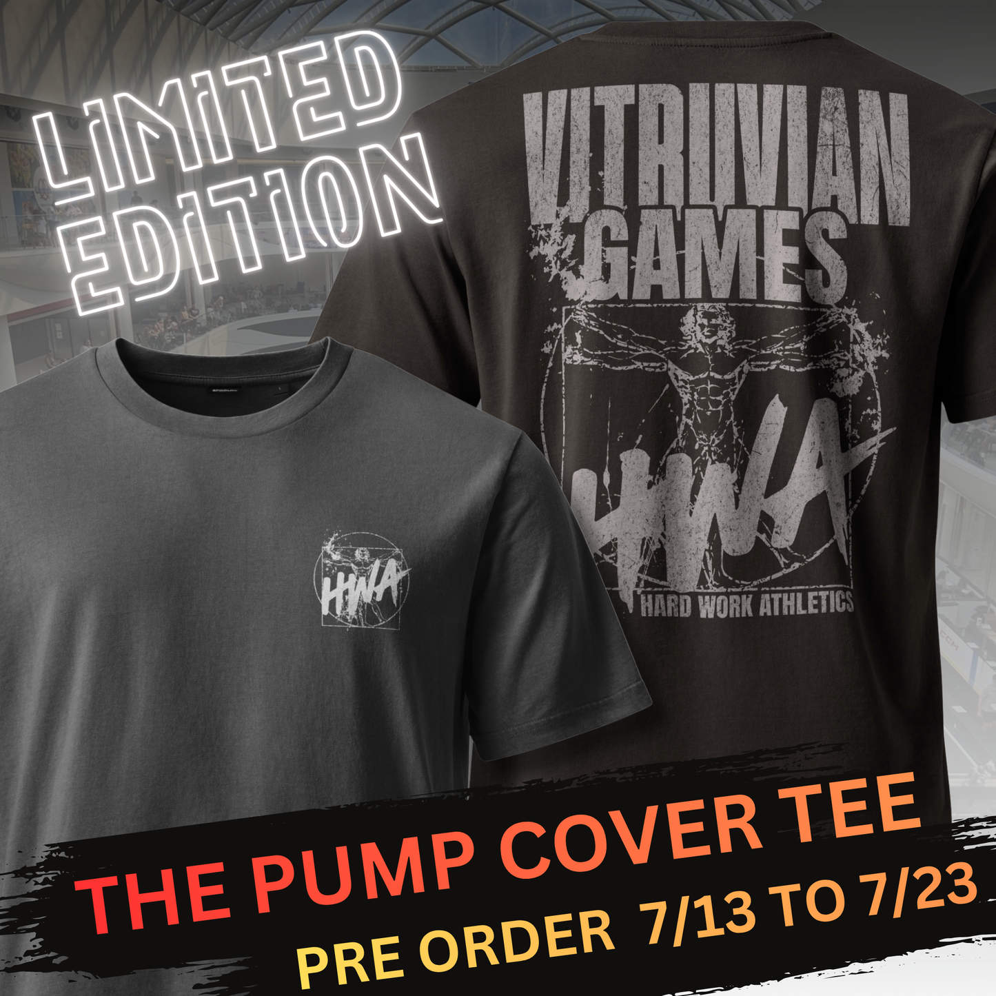 2026 VITRUVIAN GAMES x HWA PUMP COVER TEE | PREORDER 7/13 - 7/23