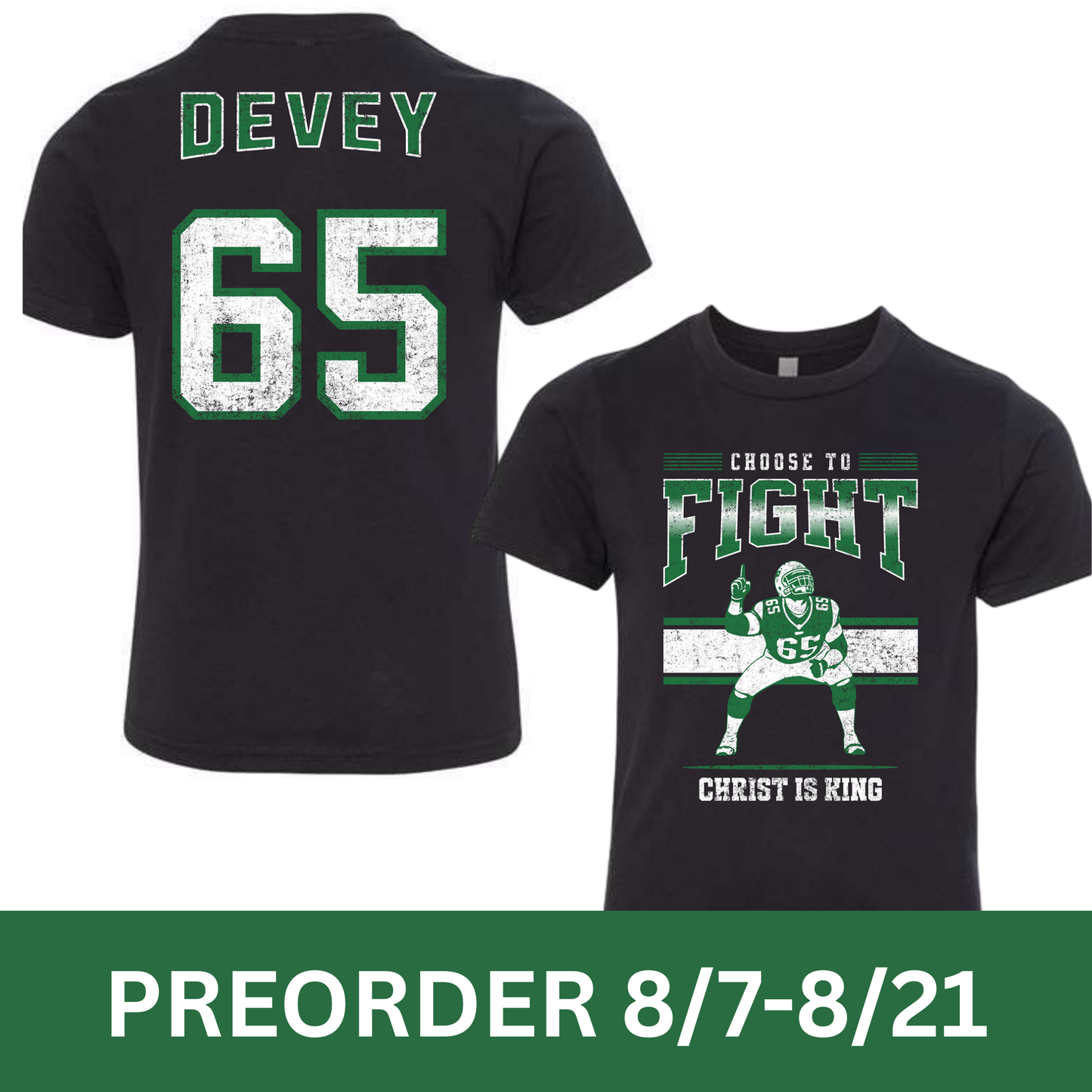 CHOOSE TO FIGHT | JORDAN DEVEY TRIBUTE YOUTH TEE | PREORDER 8/7-8/21, SHIPS BY 9/10
