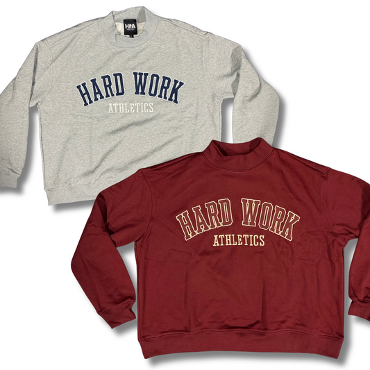 Varsity Mock Neck Sweatshirt