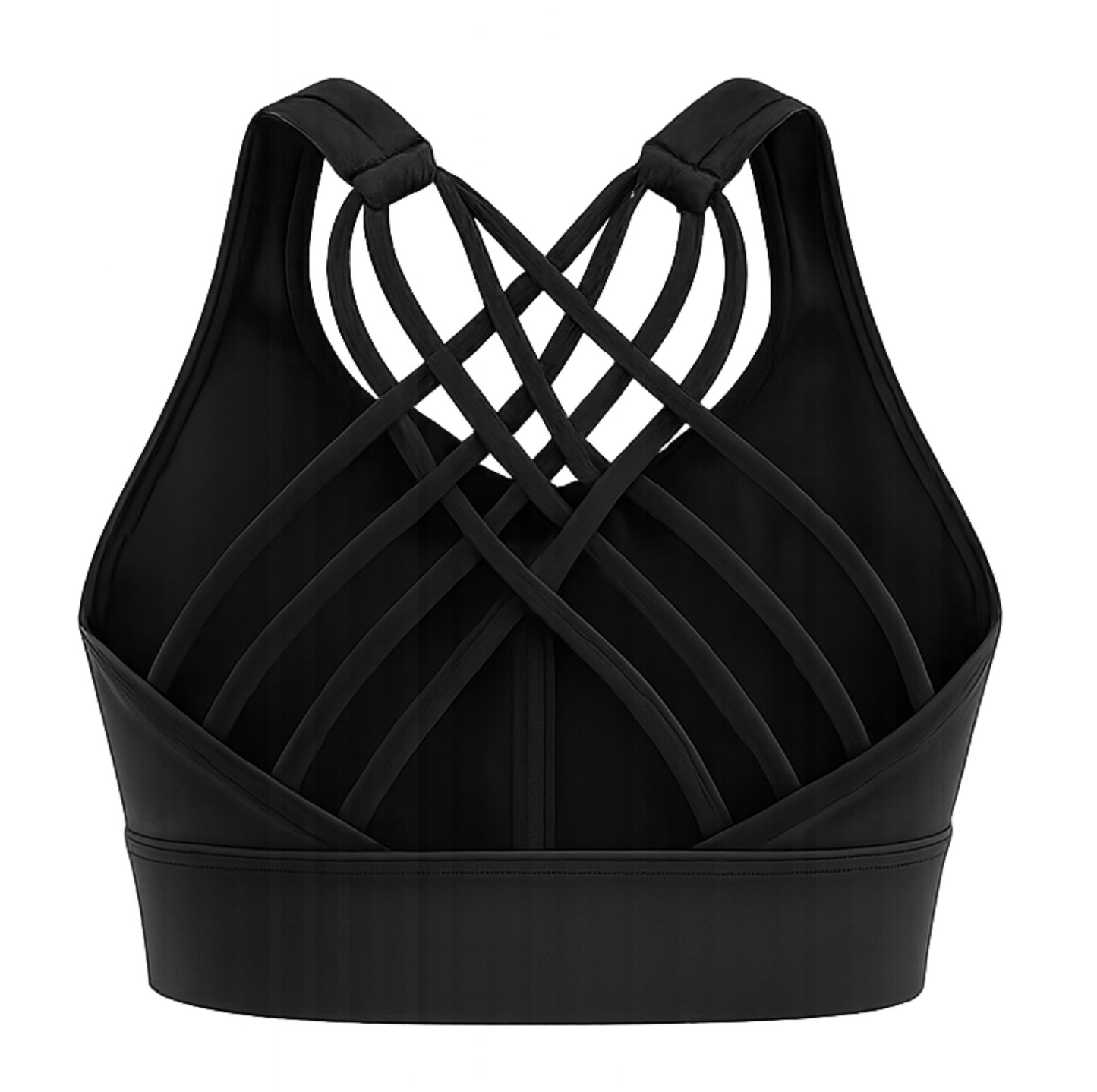 HWA ELITE CROSS BACK BLACK SPORTS BRA