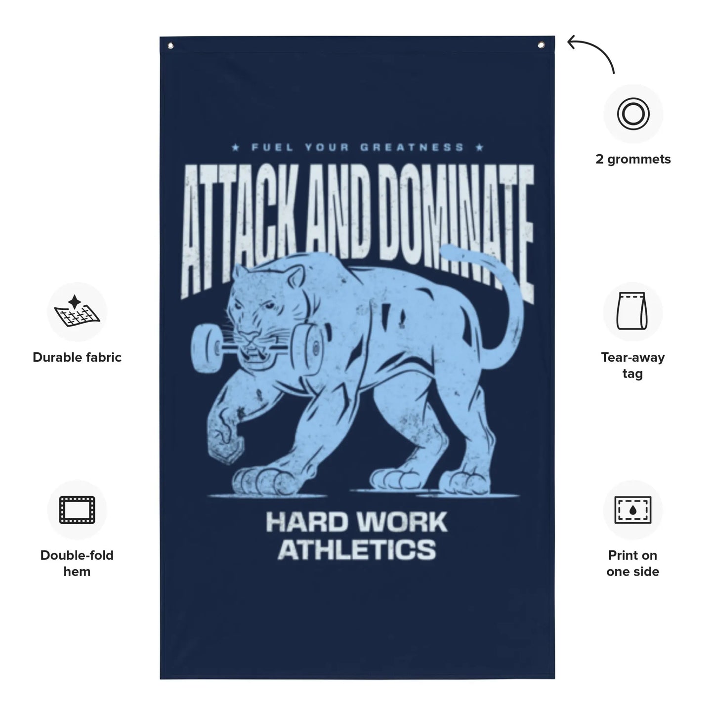 ATTACK AND DOMINATE FLAG