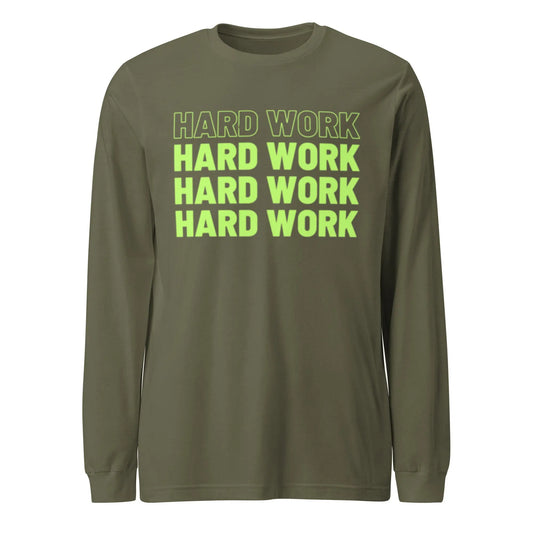 REPEAT HARD WORK LONG SLEEVE TEE