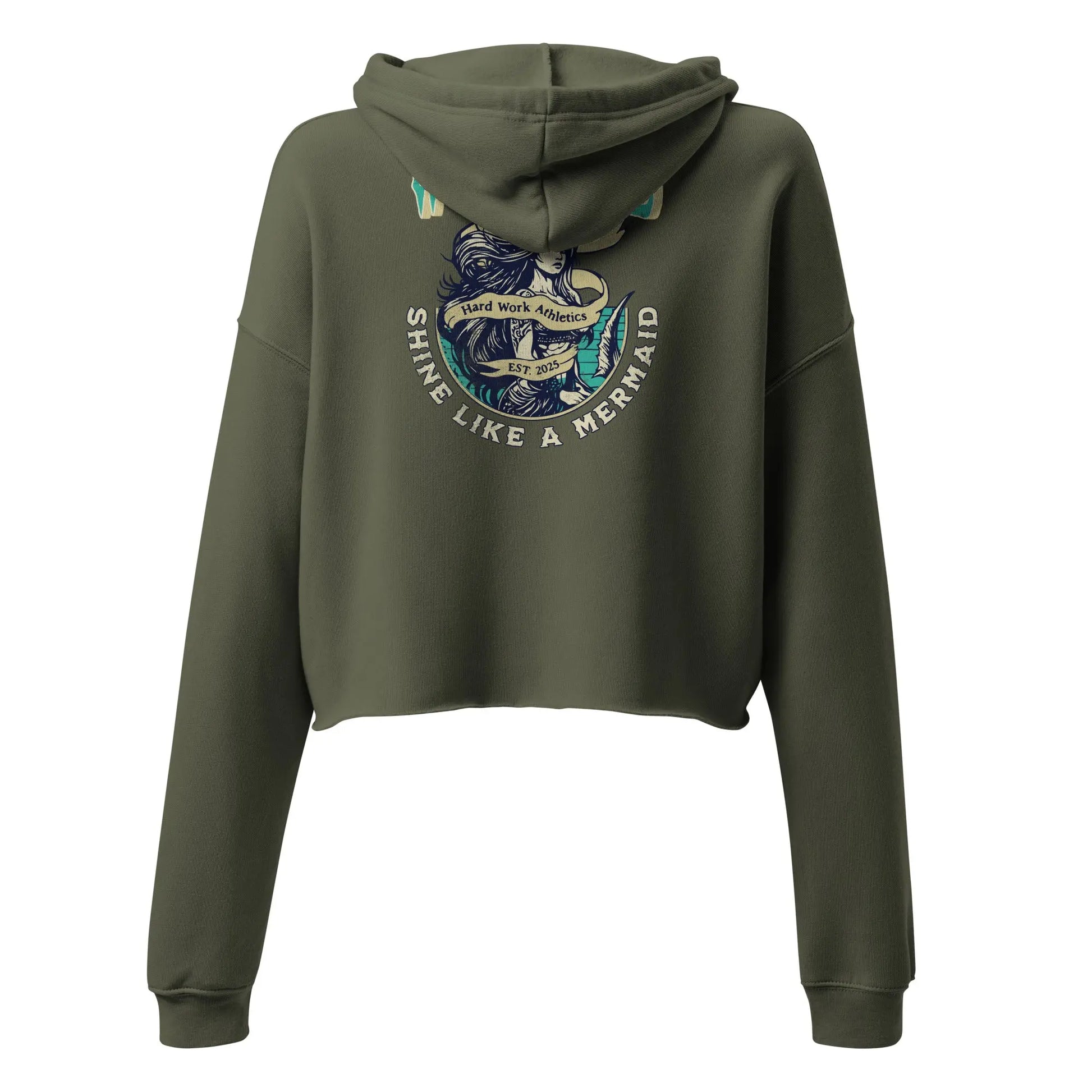 SHINE LIKE A MERMAID CROP HOODIE