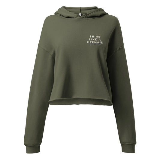SHINE LIKE A MERMAID CROP HOODIE
