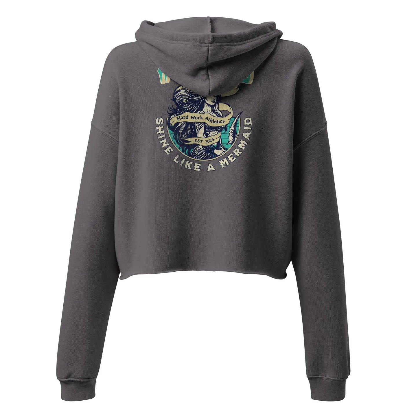 SHINE LIKE A MERMAID CROP HOODIE