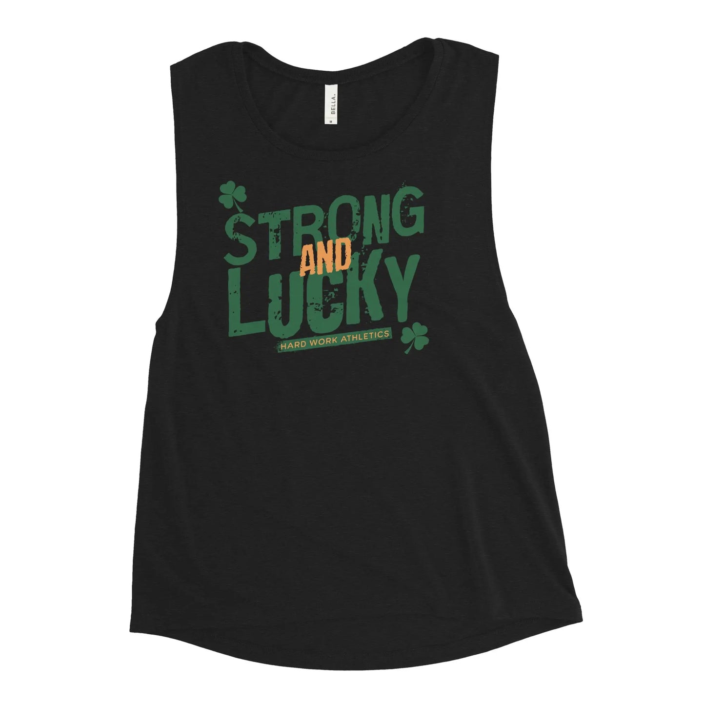 STRONG AND LUCKY WOMENS MUSCLE TANK