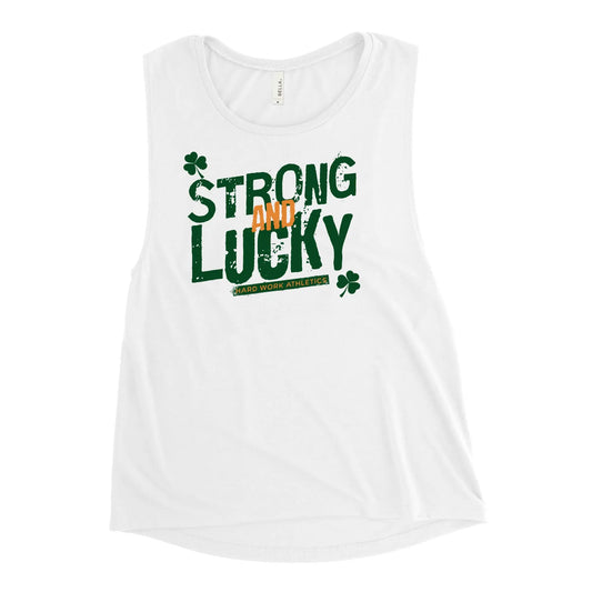STRONG AND LUCKY WOMENS MUSCLE TANK