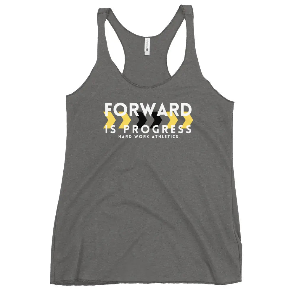 FORWARD IS PROGRESS RACERBACK TANK